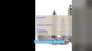 Lampes sécurisées avec des vis inviolables Torx